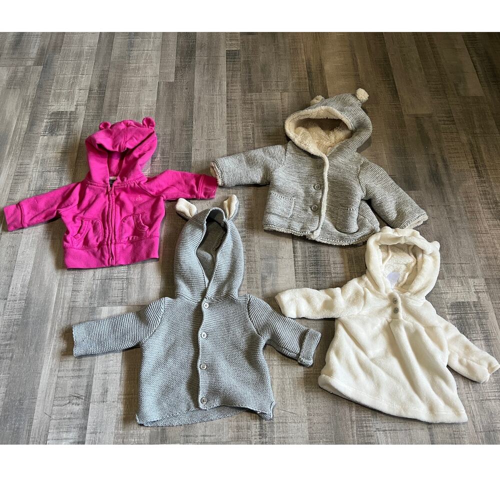 Set of 4 Baby Winter Jacket 0-3M
